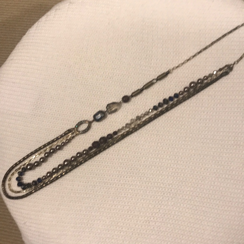Multi strand beaded necklace